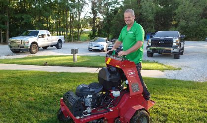 core aeration and overseeding is critical to recovery in NWI